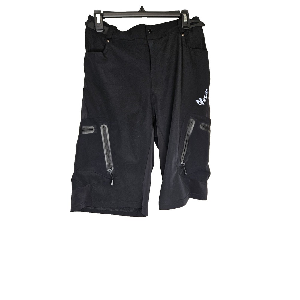 Arsuxeo Men's XL Black Cycling / Athletic Shorts‎ with Zipper Pockets